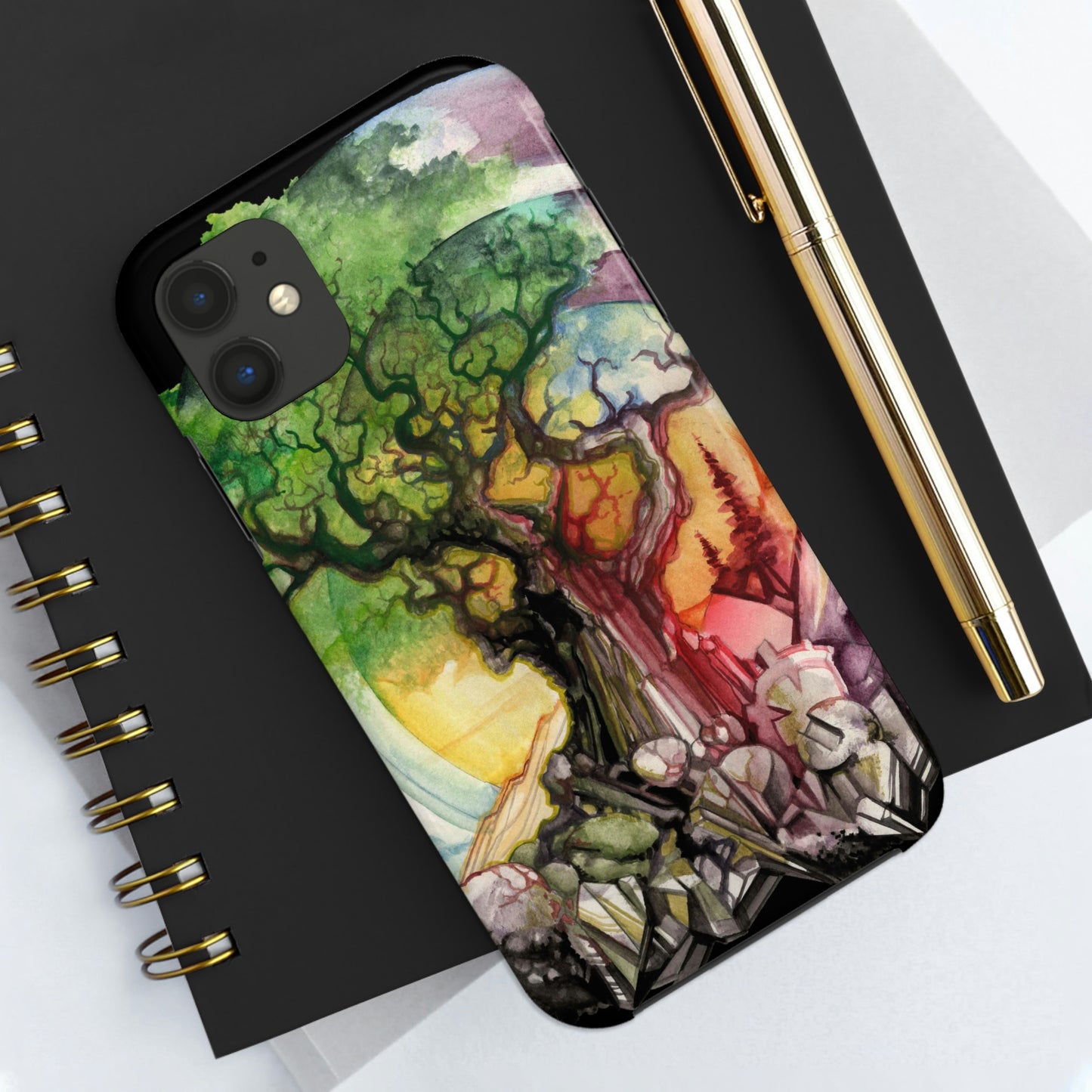 Liquid Trees #6 Tough iPhone Case