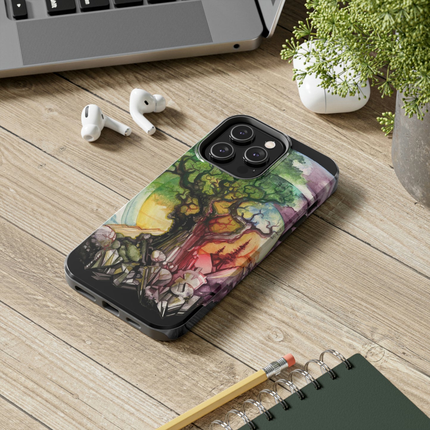 Liquid Trees #6 Tough iPhone Case