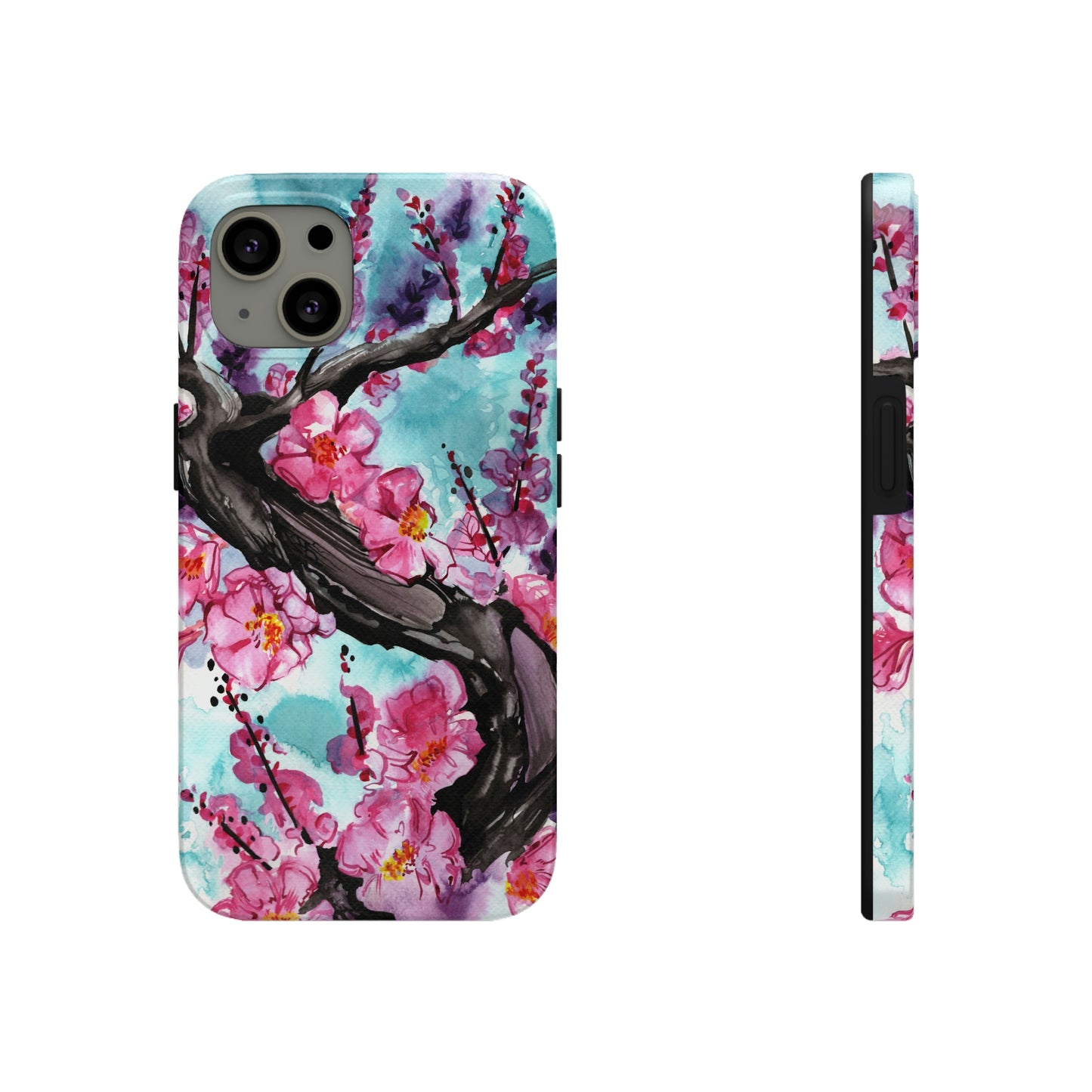 Liquid Flora Cherry Blossom iPhone Tough Case