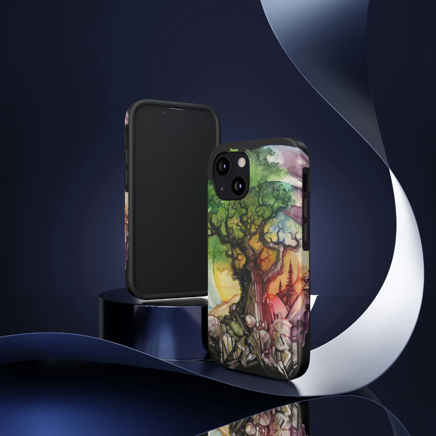 Liquid Trees #6 Tough iPhone Case