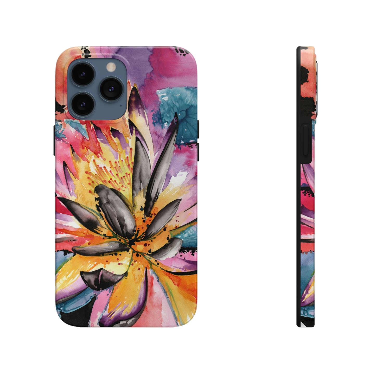 Liquid Flora Water Lily iPhone Case