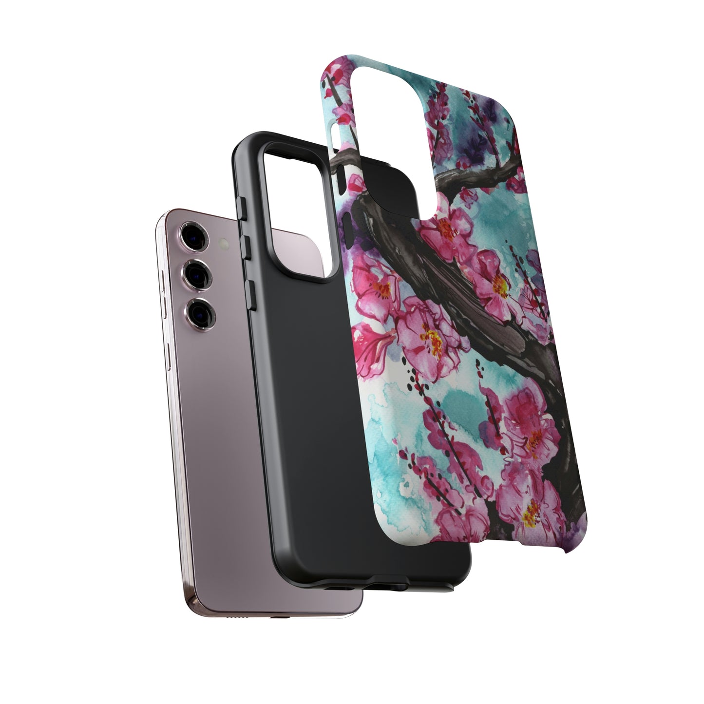 Liquid Flora Cherry Blossom Tough Phone Case