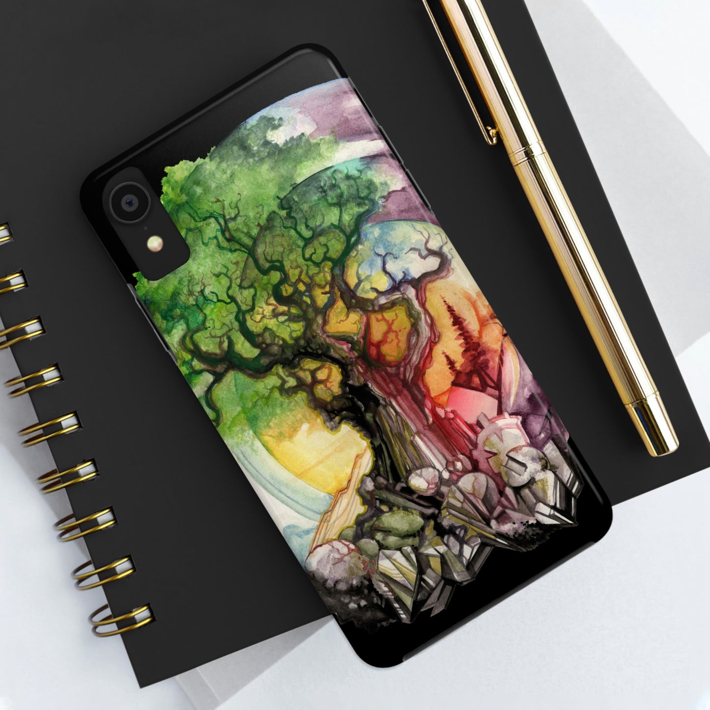 Liquid Trees #6 Tough iPhone Case