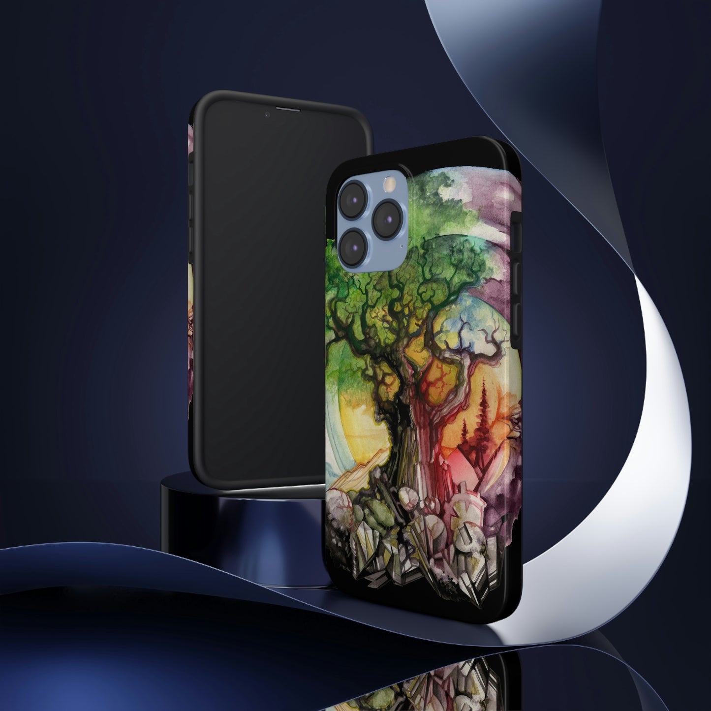 Liquid Trees #6 Tough iPhone Case