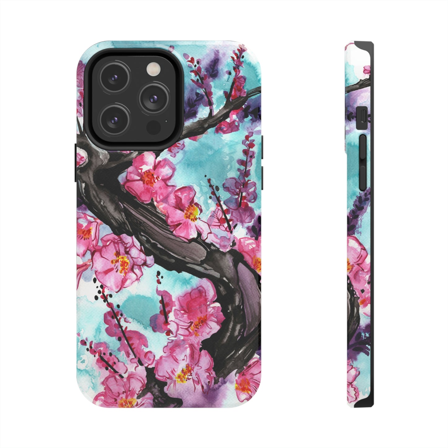 Liquid Flora Cherry Blossom iPhone Tough Case