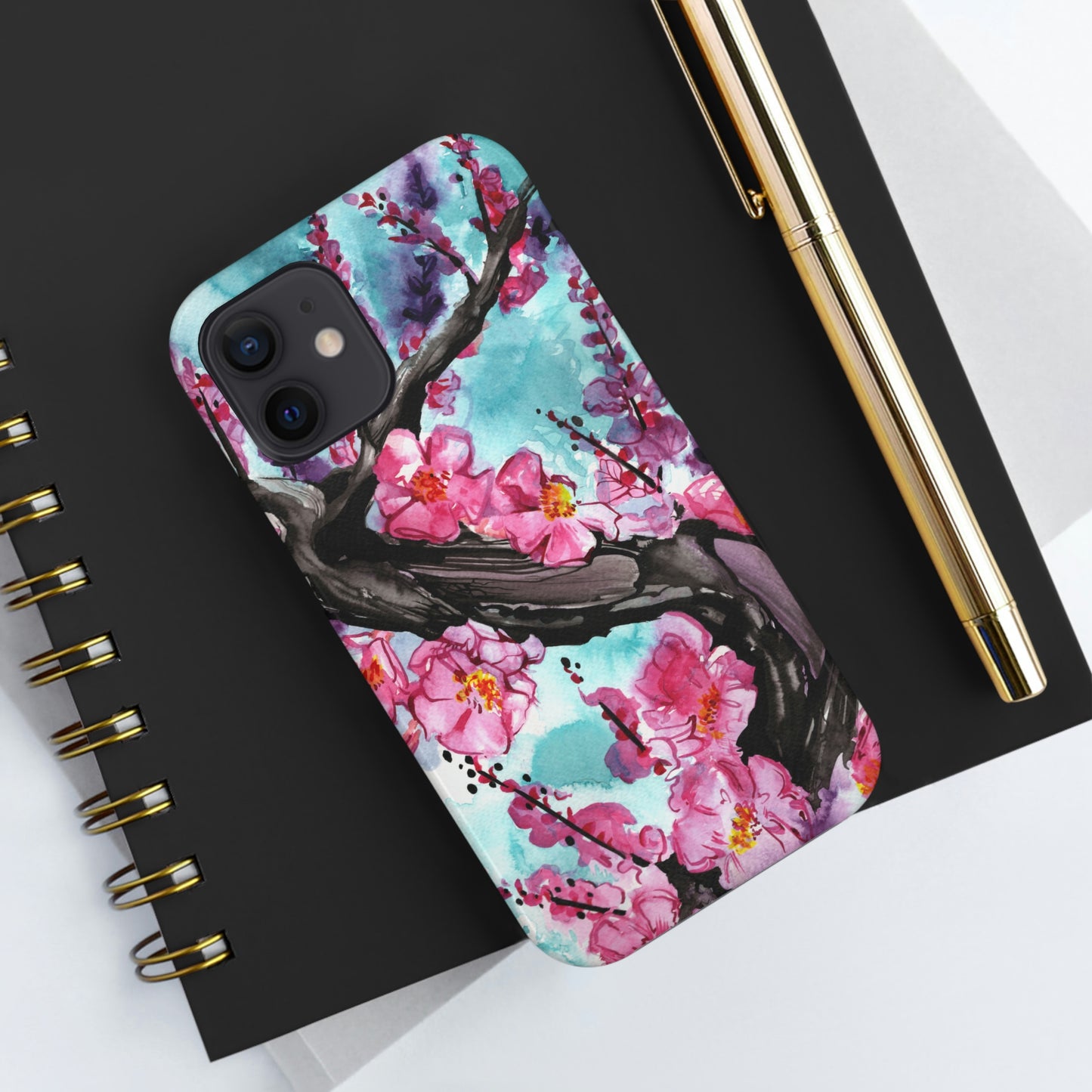 Liquid Flora Cherry Blossom iPhone Tough Case