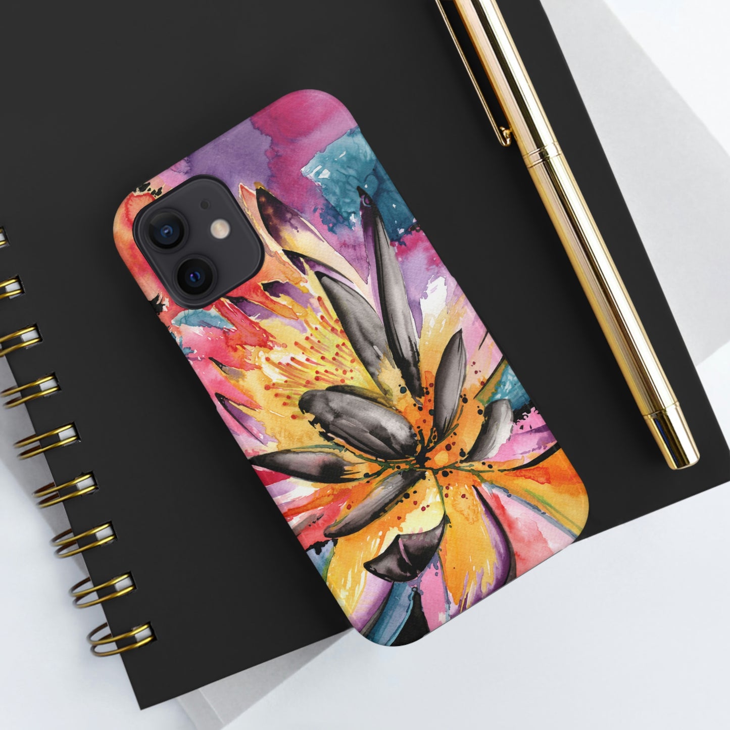 Liquid Flora Water Lily iPhone Case