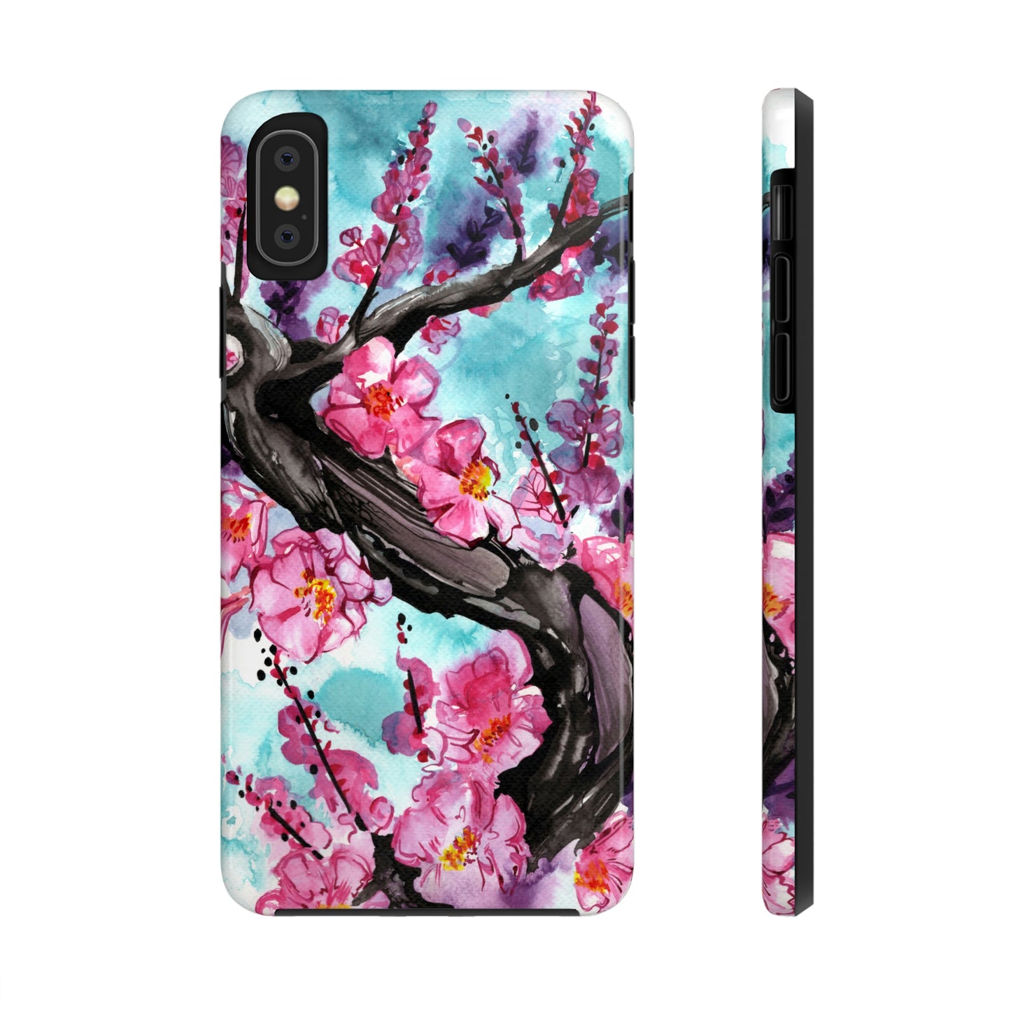 Liquid Flora Cherry Blossom iPhone Tough Case