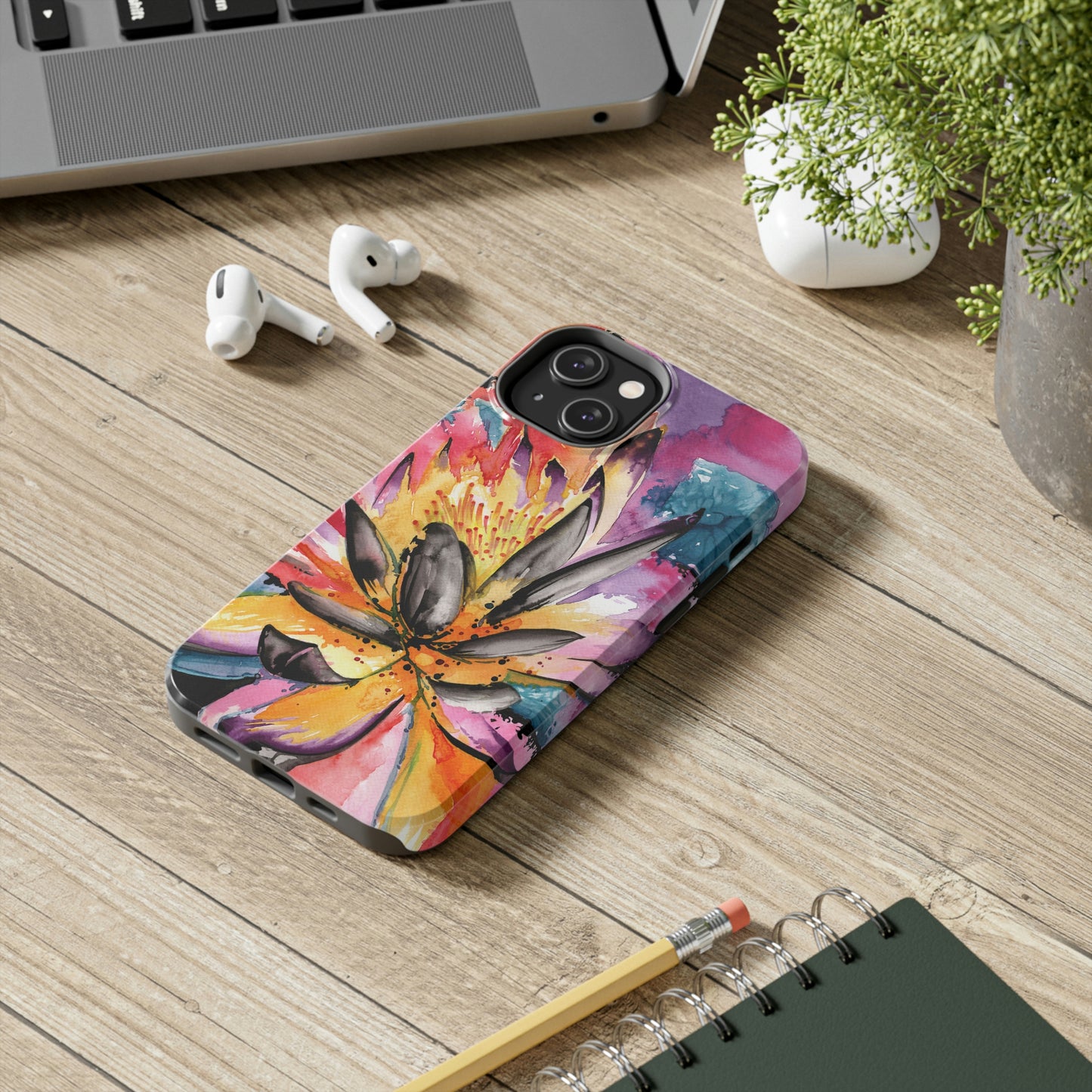 Liquid Flora Water Lily iPhone Case