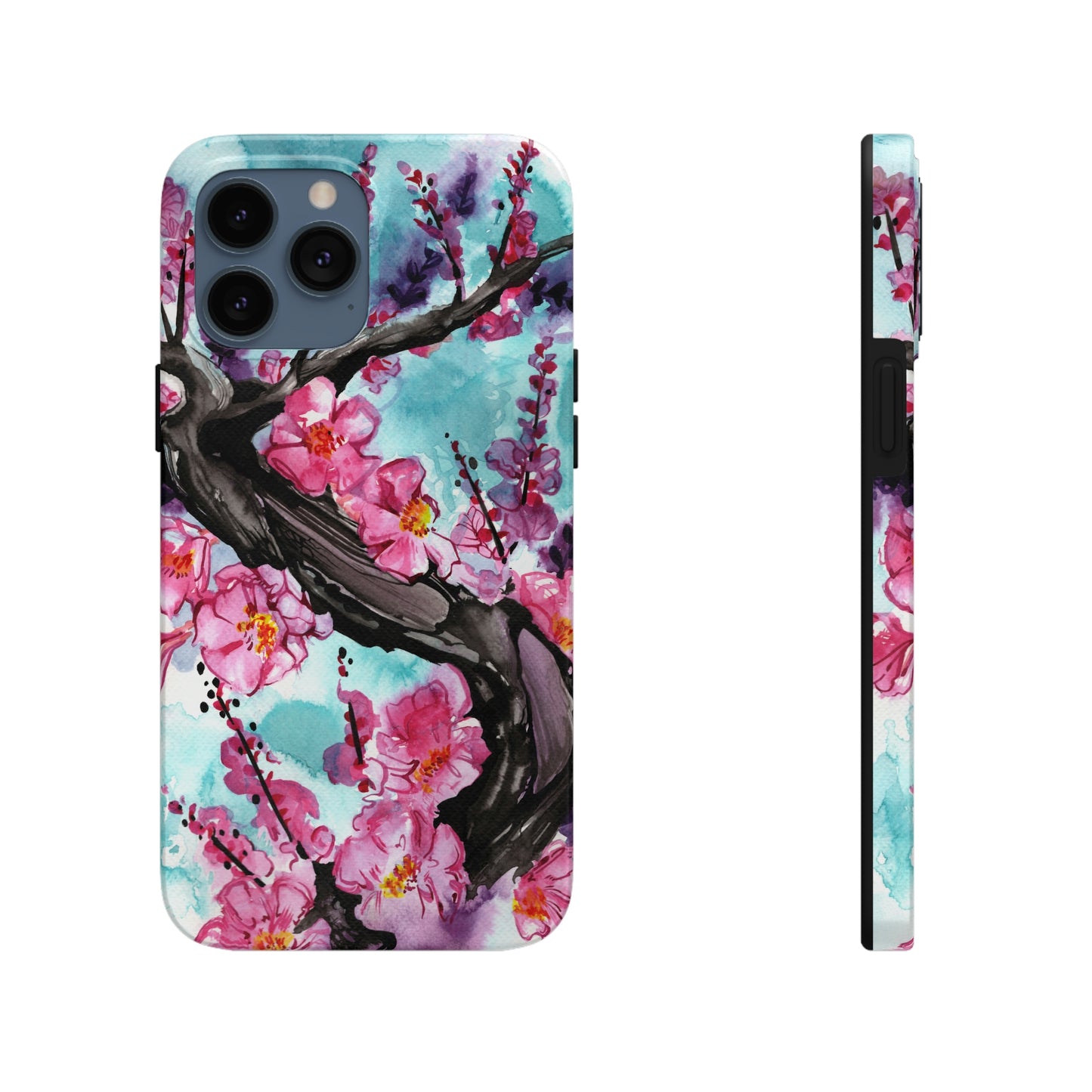 Liquid Flora Cherry Blossom iPhone Tough Case