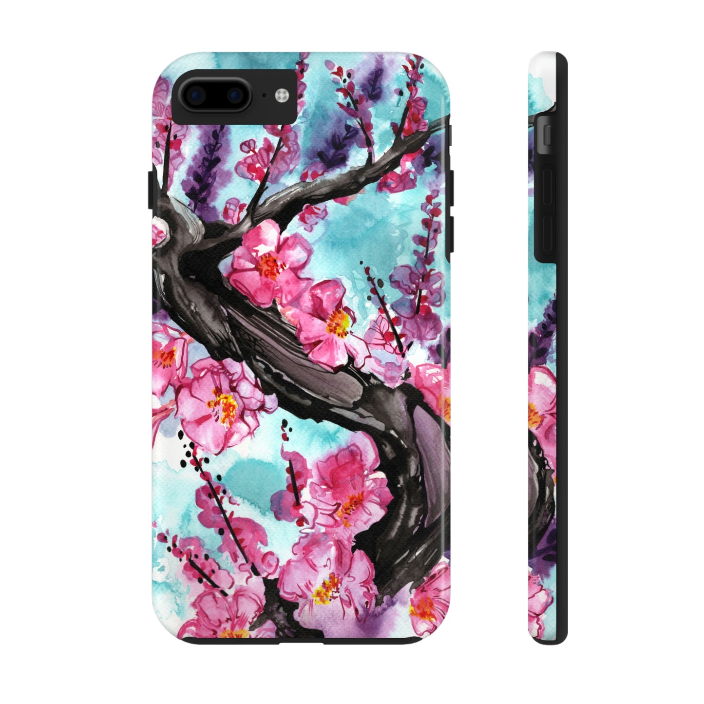 Liquid Flora Cherry Blossom iPhone Tough Case