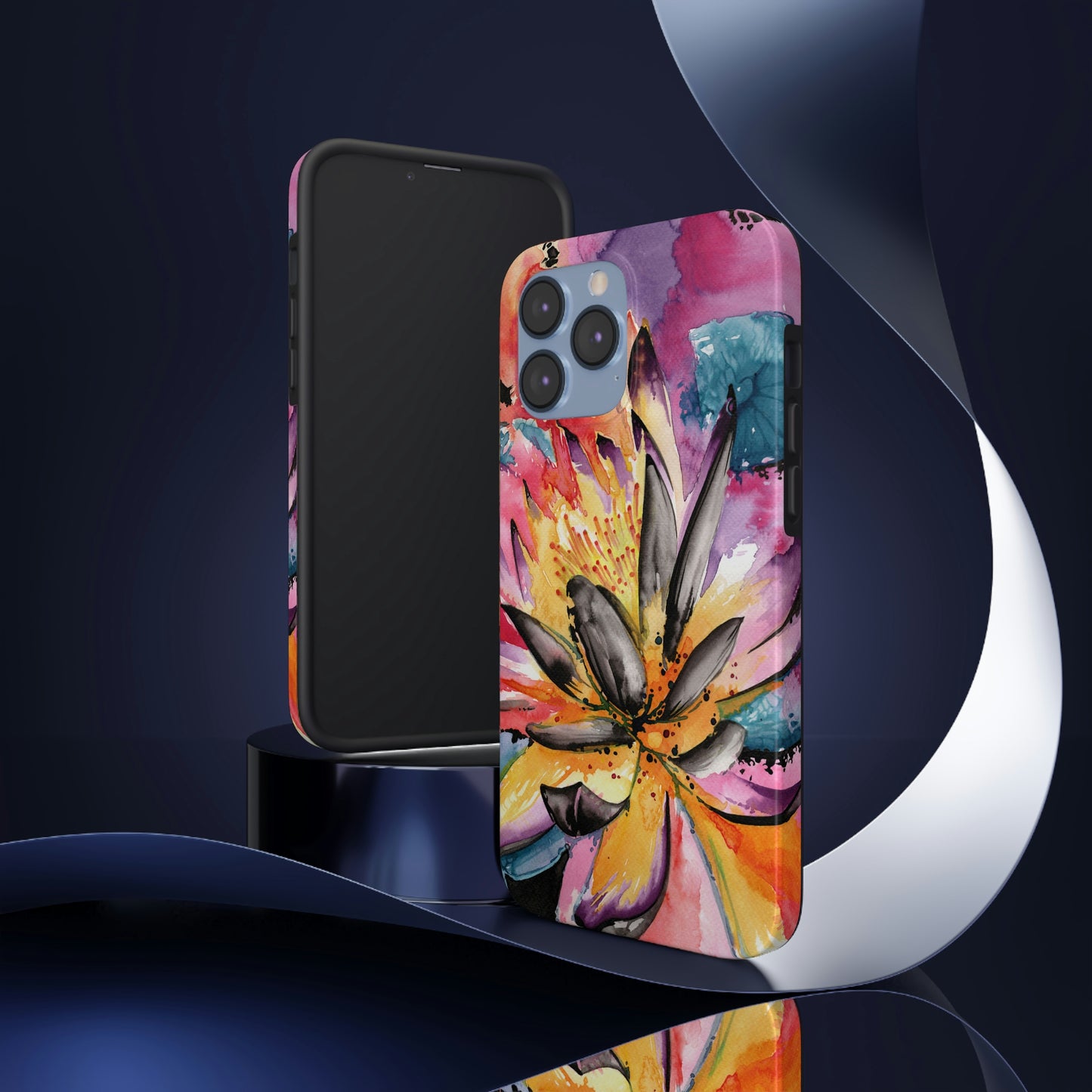 Liquid Flora Water Lily iPhone Case