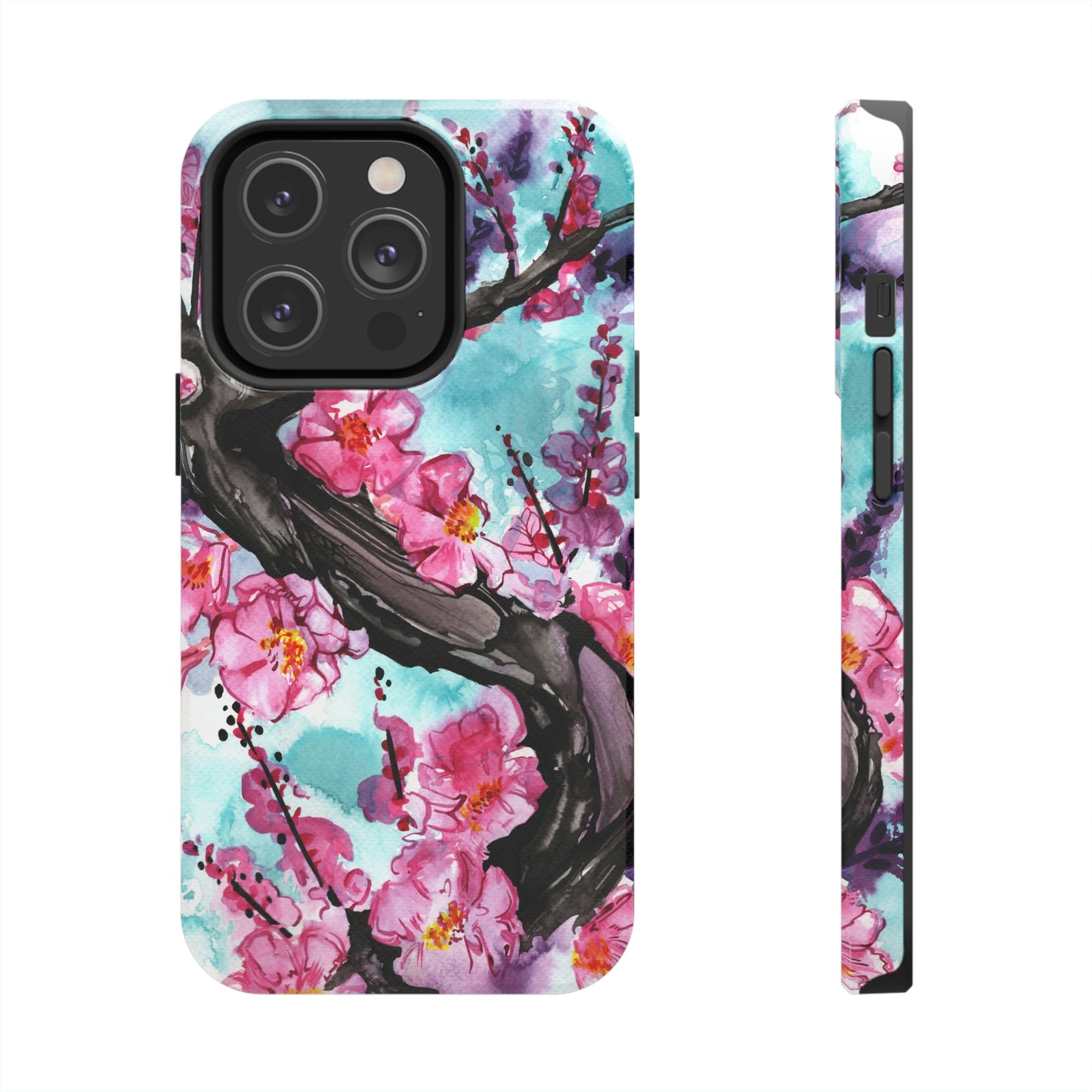 Liquid Flora Cherry Blossom iPhone Tough Case