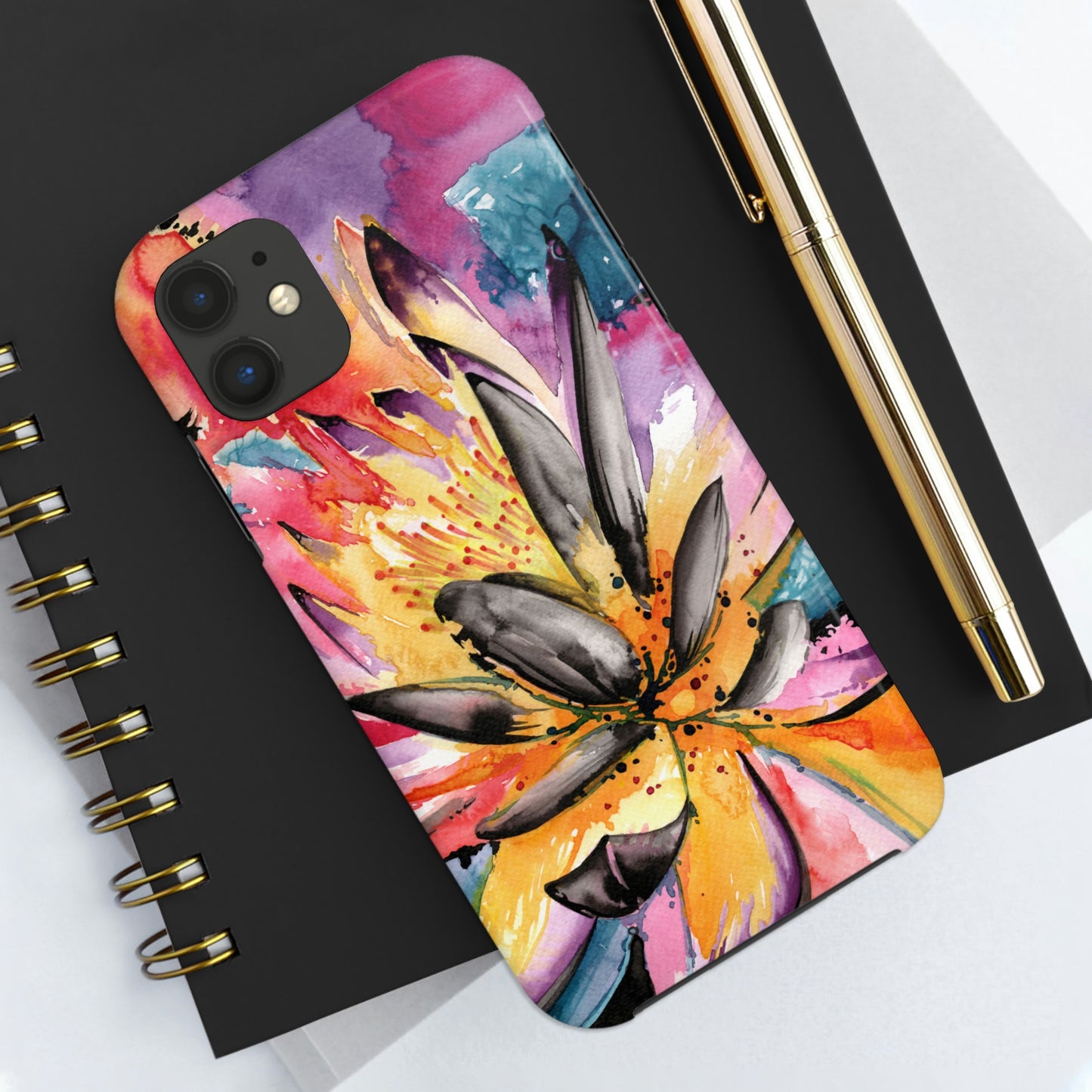 Liquid Flora Water Lily iPhone Case