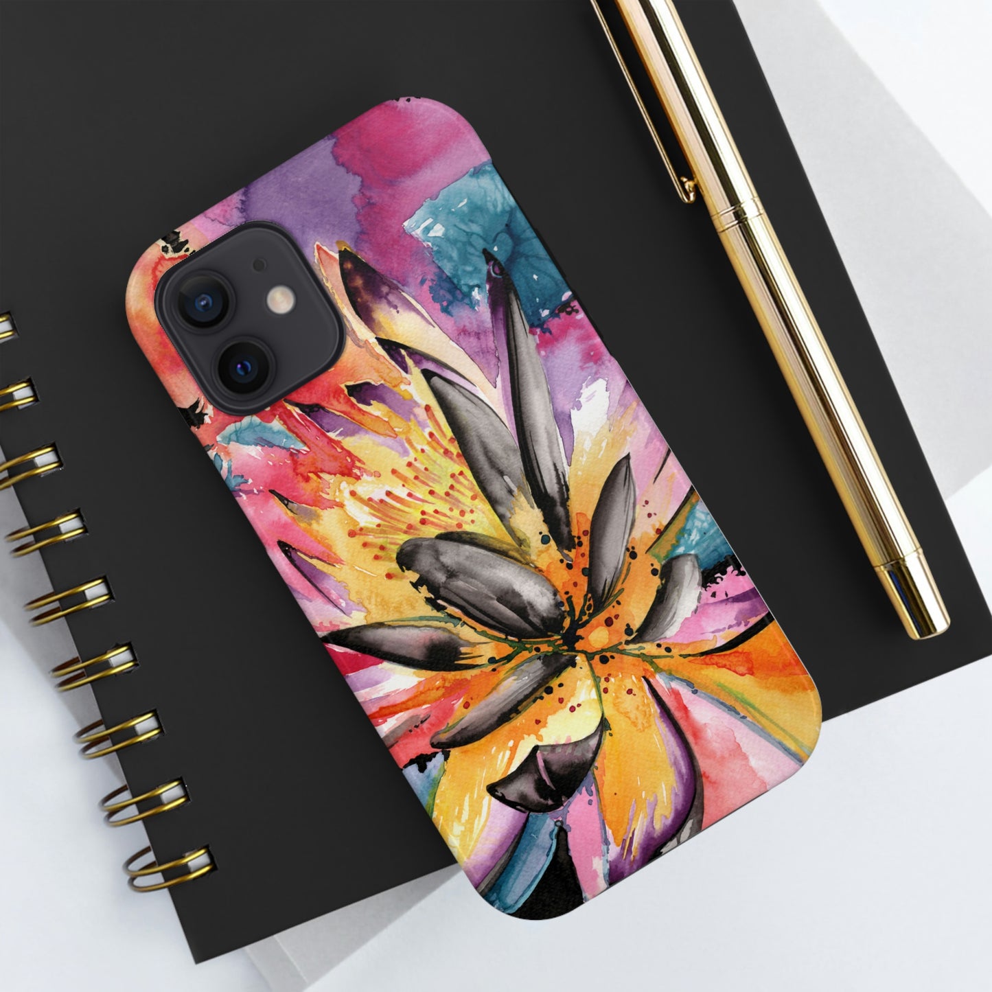 Liquid Flora Water Lily iPhone Case