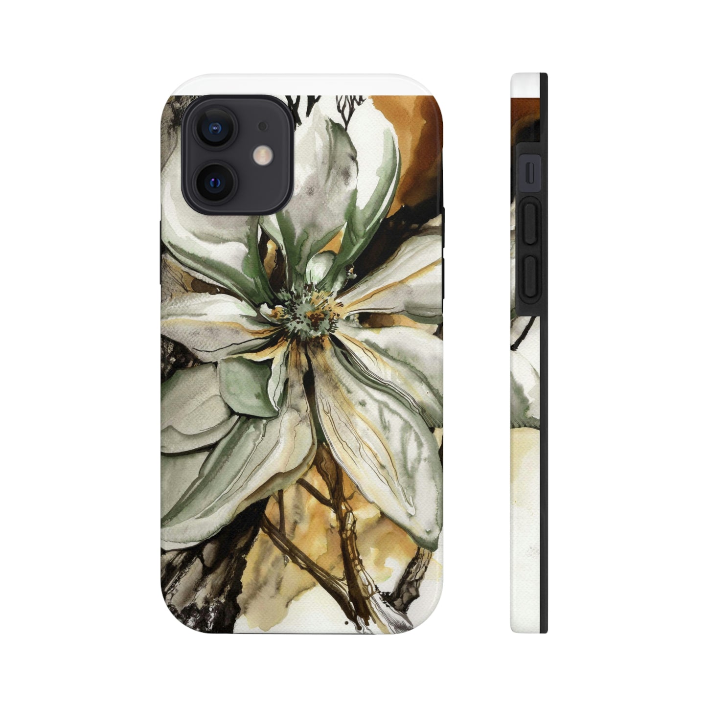 Liquid Flora Magnolia Tough iPhone Case